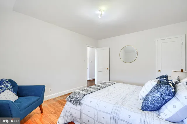 a view of an empty room with stairs