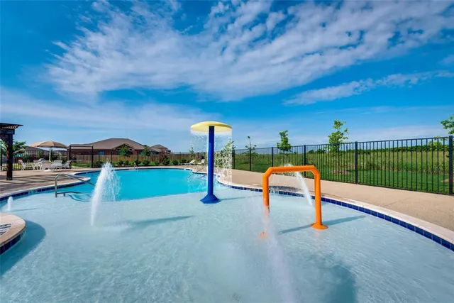 a view of a park with slide