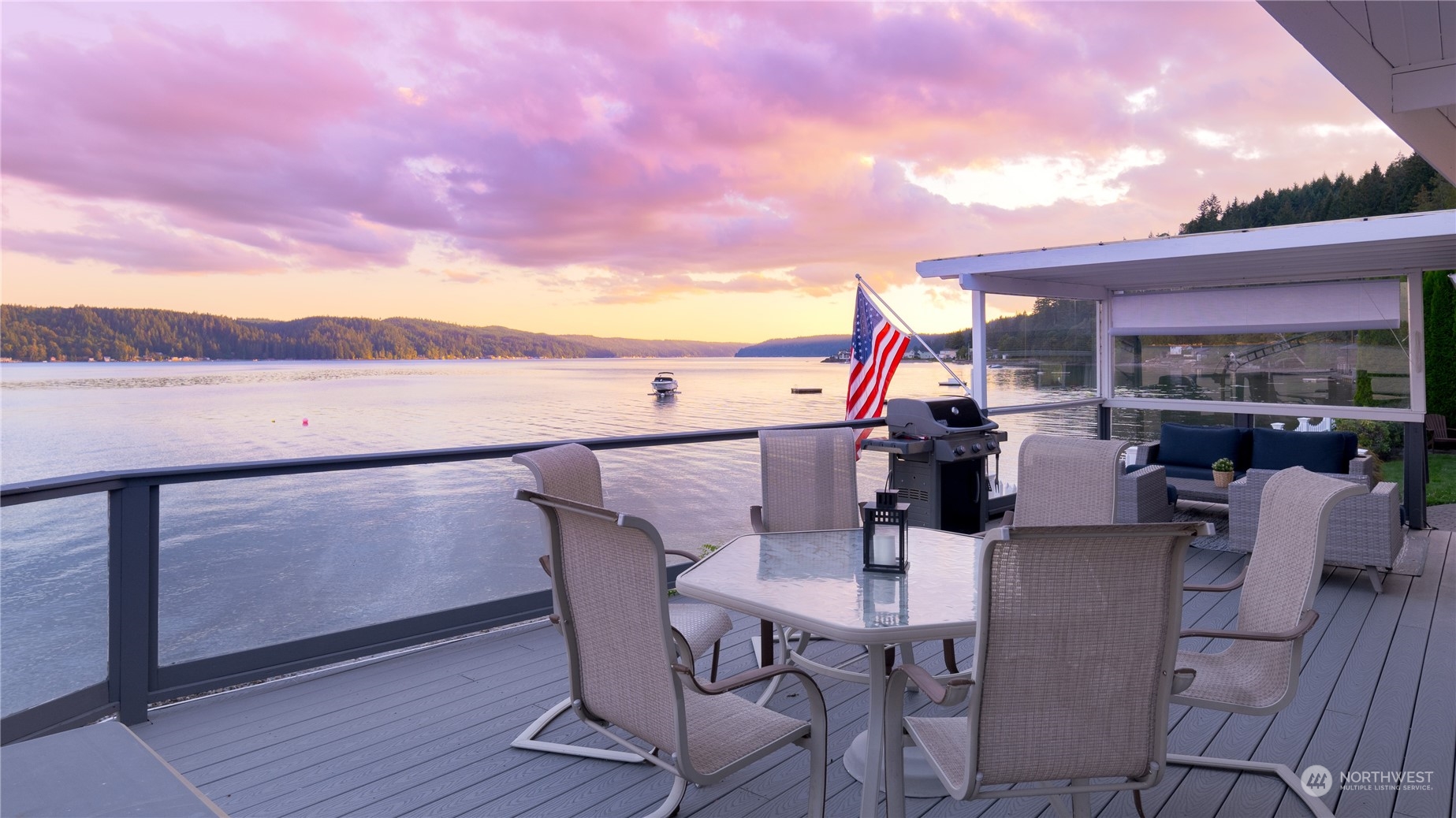 7681 Northeast North Shore Road Belfair, WA 98528 - Photo 34 of 40 a view of a chairs and table in the patio