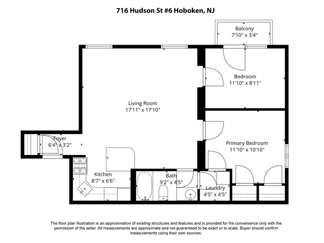 $725,000 | 716 Hudson Street, Unit 6, Hoboken, NJ 07030
