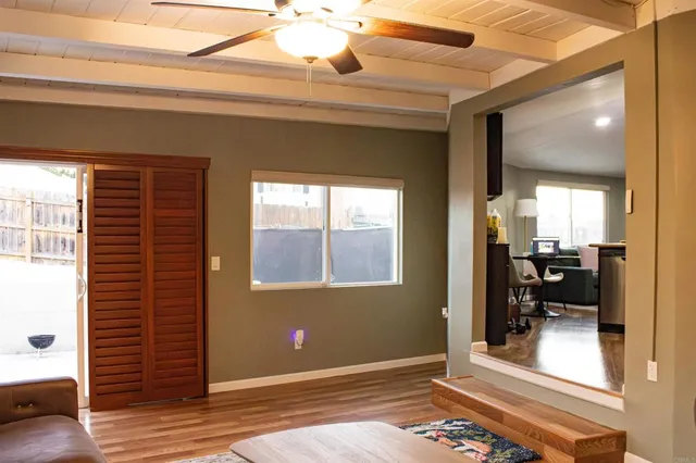 a view of livingroom with furniture and window