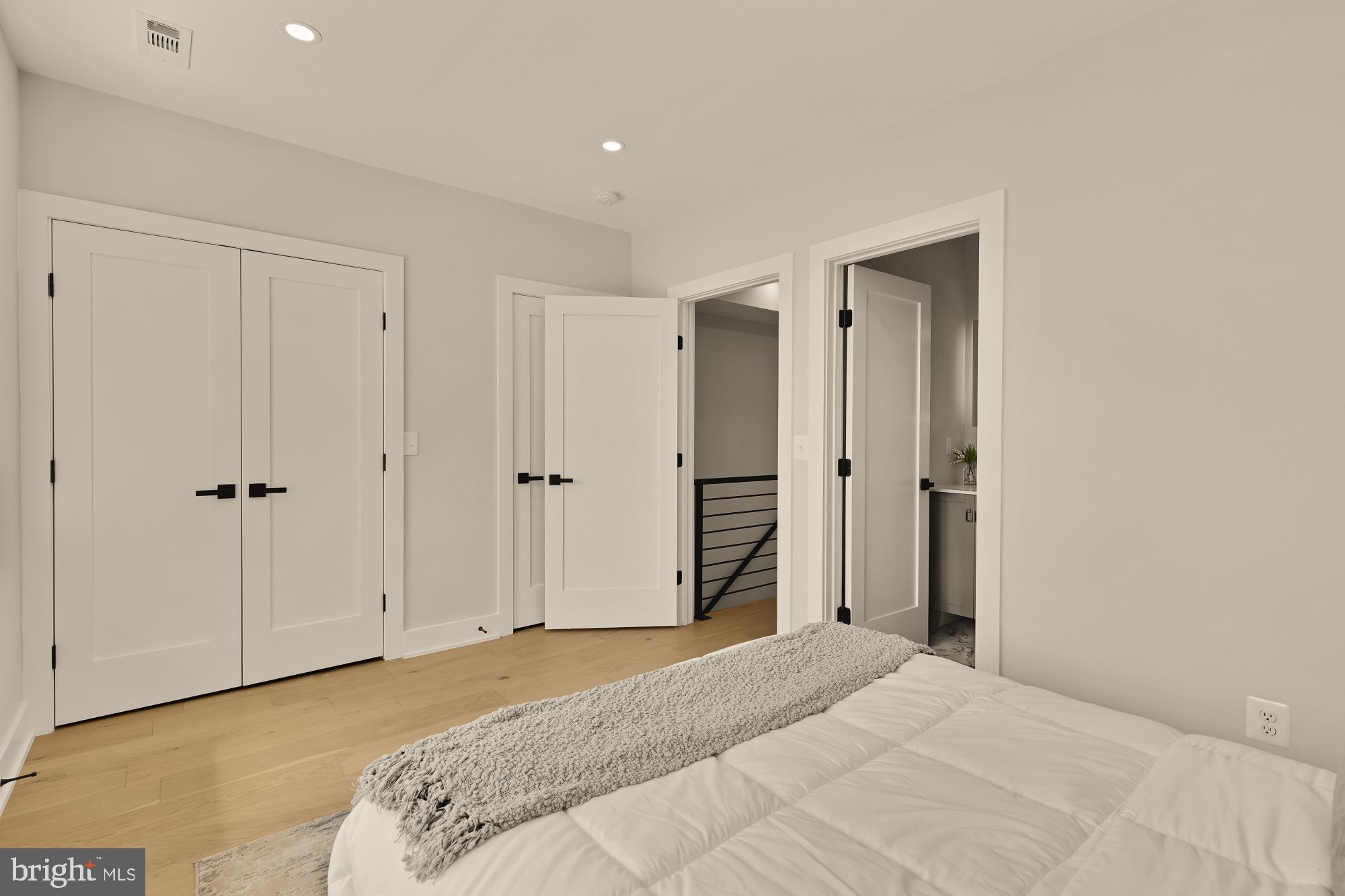 815 Marietta Place Northwest Washington, DC 20011 - Photo 33 of 44 a bedroom with a bed and a closet