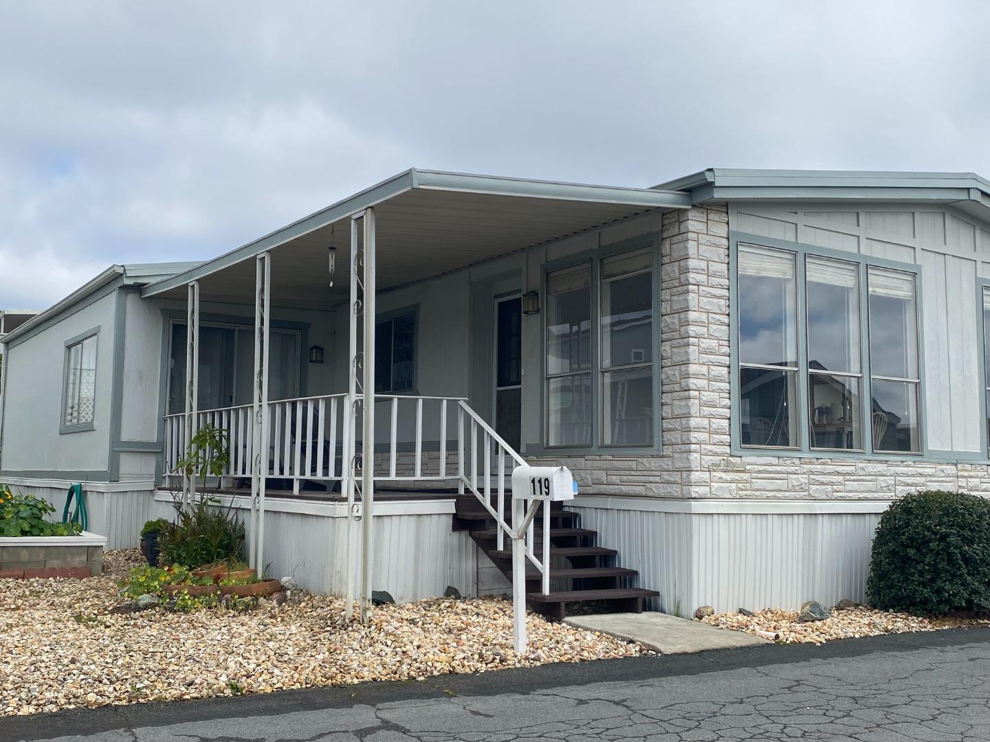 a front view of house