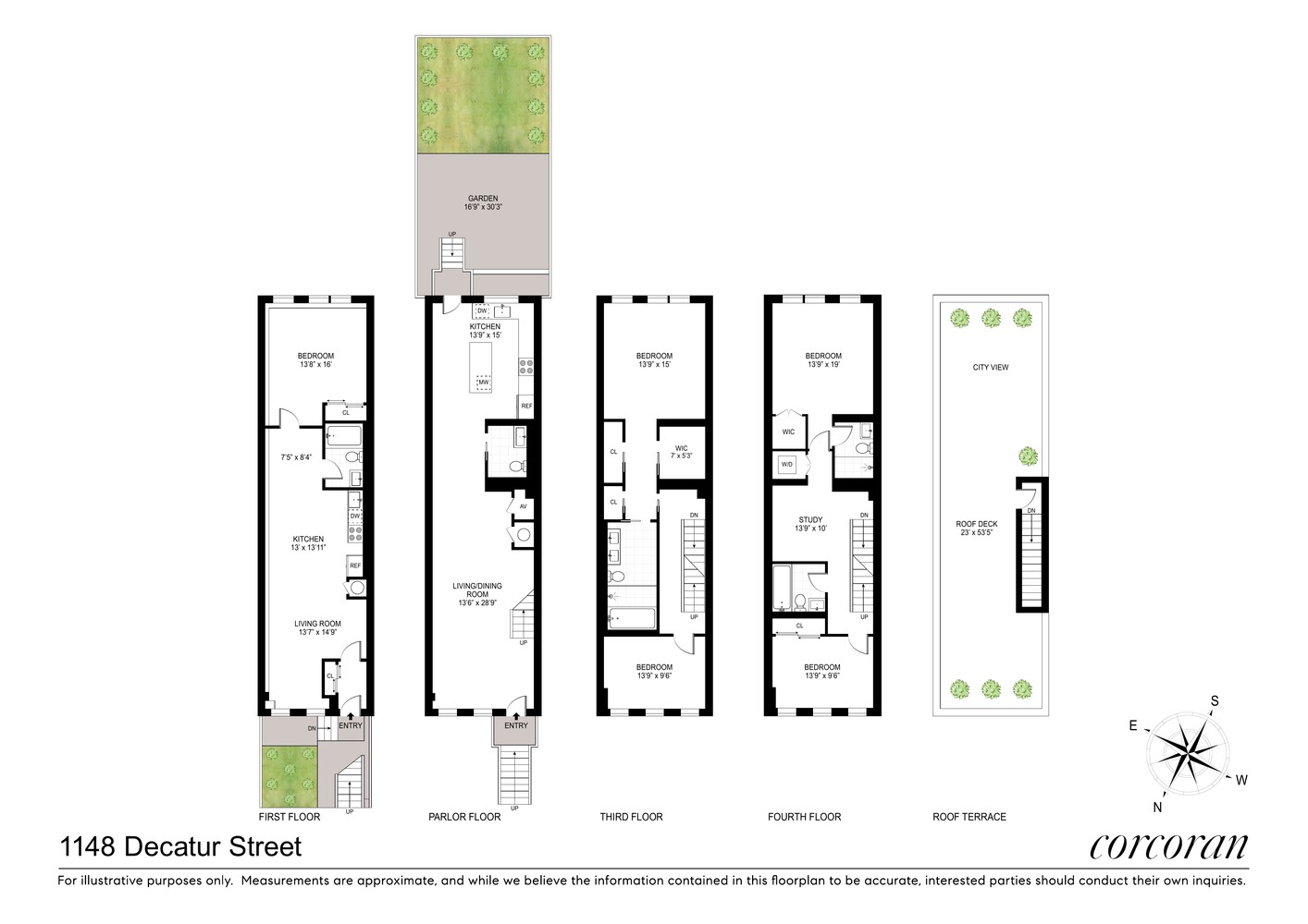 1148 Decatur Street Brooklyn, NY 11207 - Photo 14 of 14 a black and white photo of a living room