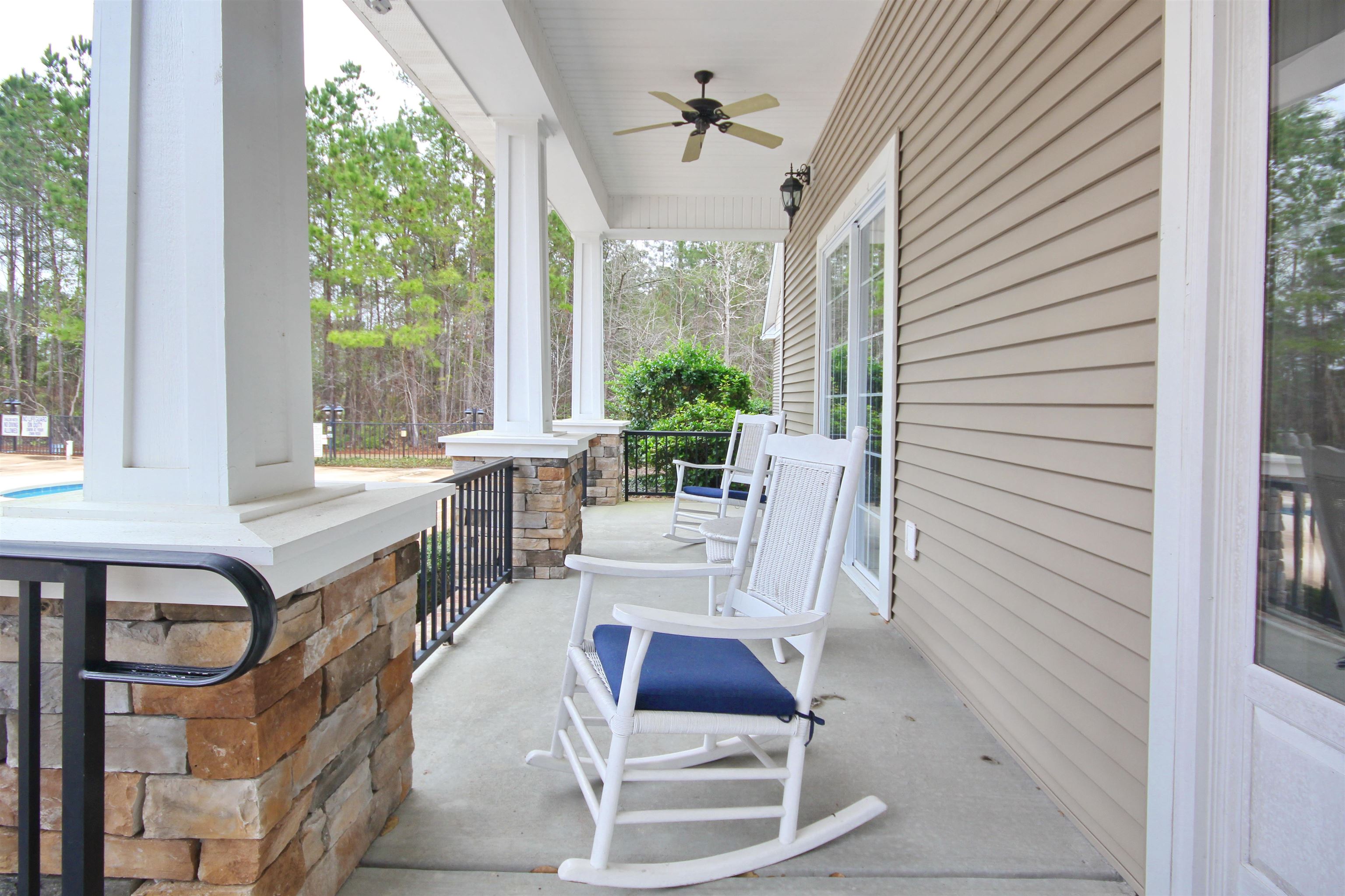 4 Guillemont Court Murrells Inlet, SC 29576 - Photo 38 of 40 Covered porch with ceiling fan