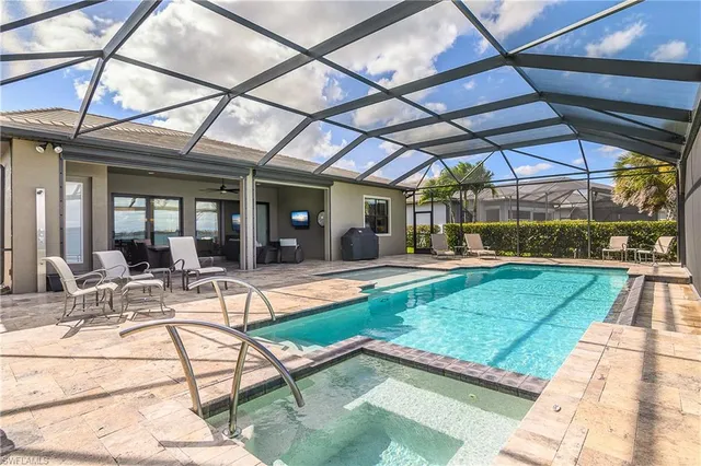 a view of a backyard with a patio