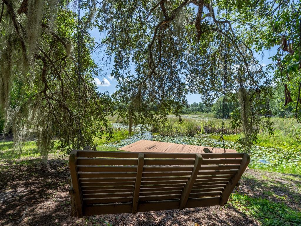 23610 Northeast 154th Place Road Fort McCoy, FL 32134 - Photo 30 of 44 a view of a wooden deck and trees