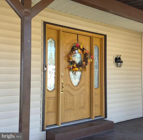 a view of a entryway