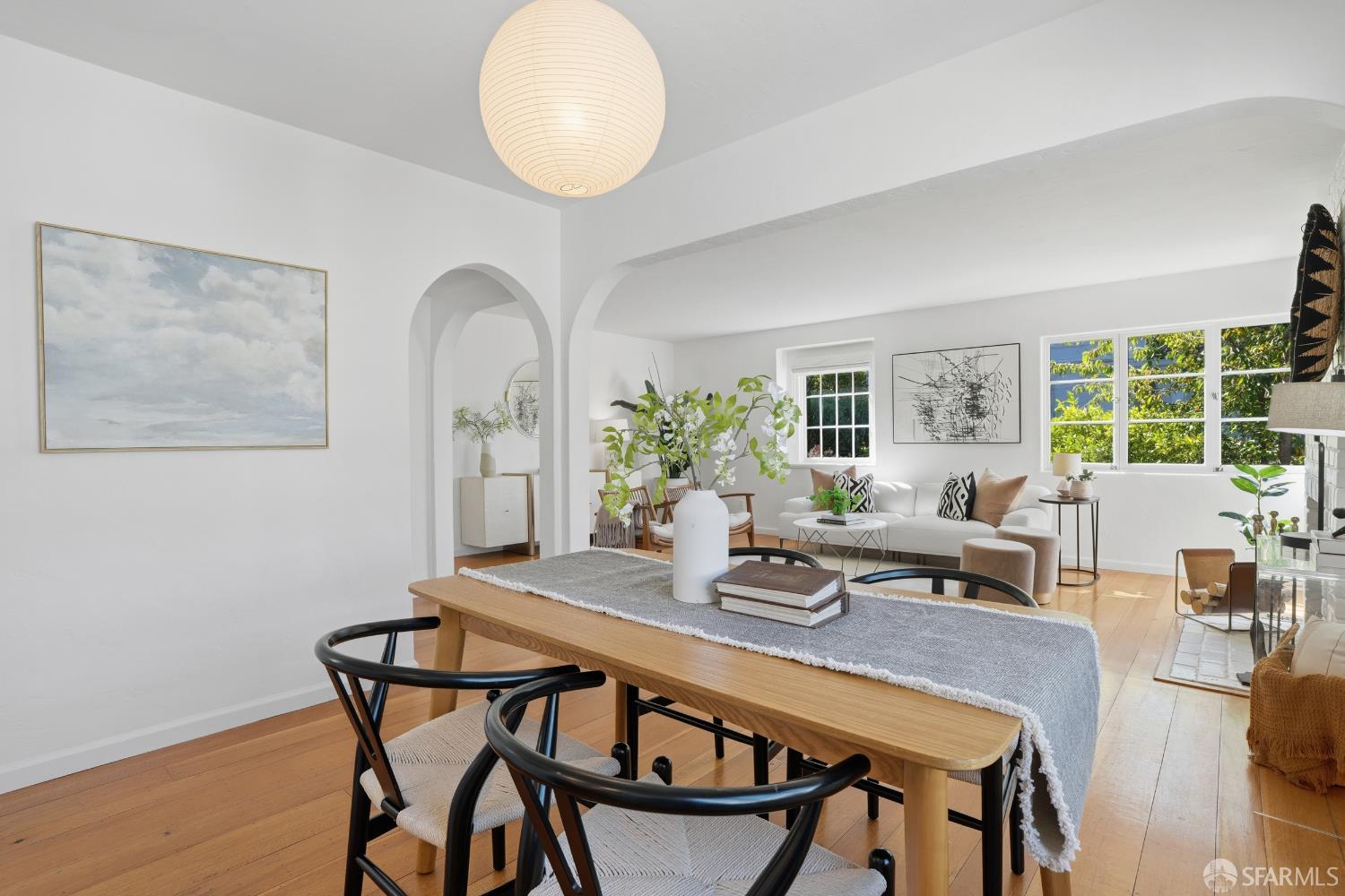 4614 Jacobus Avenue Oakland, CA 94618 - Photo 14 of 40 a living room with furniture and wooden floor