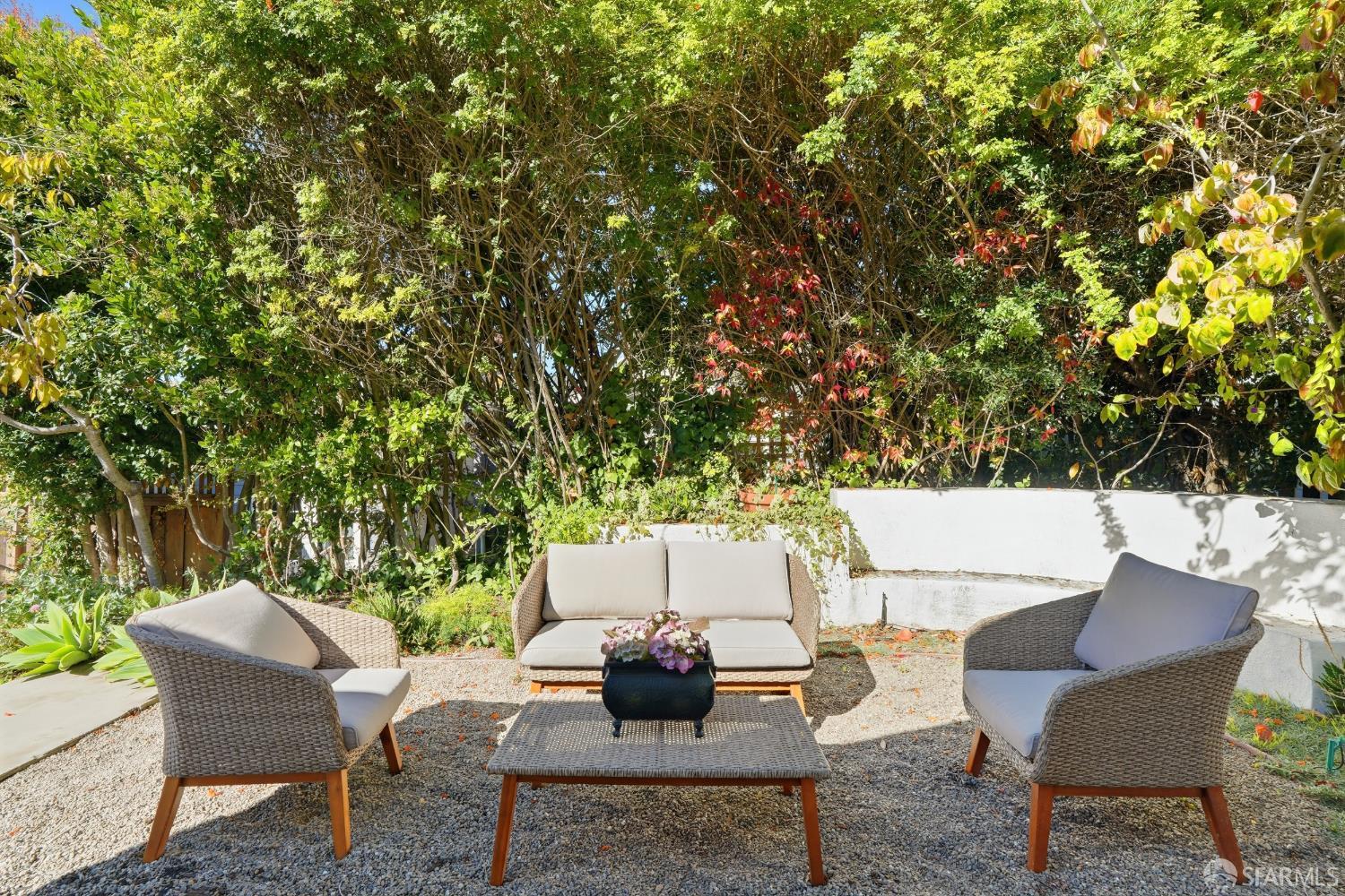 4614 Jacobus Avenue Oakland, CA 94618 - Photo 26 of 40 a view of a table and chairs in the patio