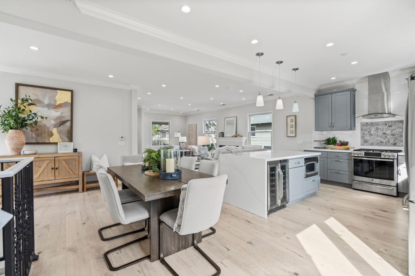 511 Corbitt Drive Burlingame, CA 94010 - Photo 12 of 43 a view of kitchen with sink dining table and chairs