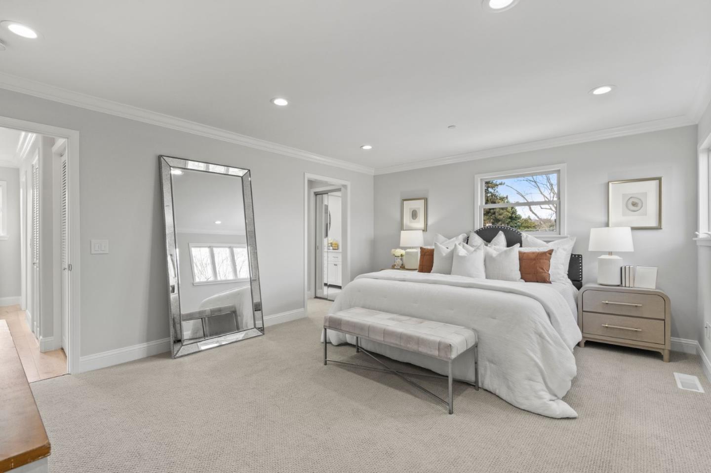 511 Corbitt Drive Burlingame, CA 94010 - Photo 16 of 43 a spacious bedroom with a bed and a window
