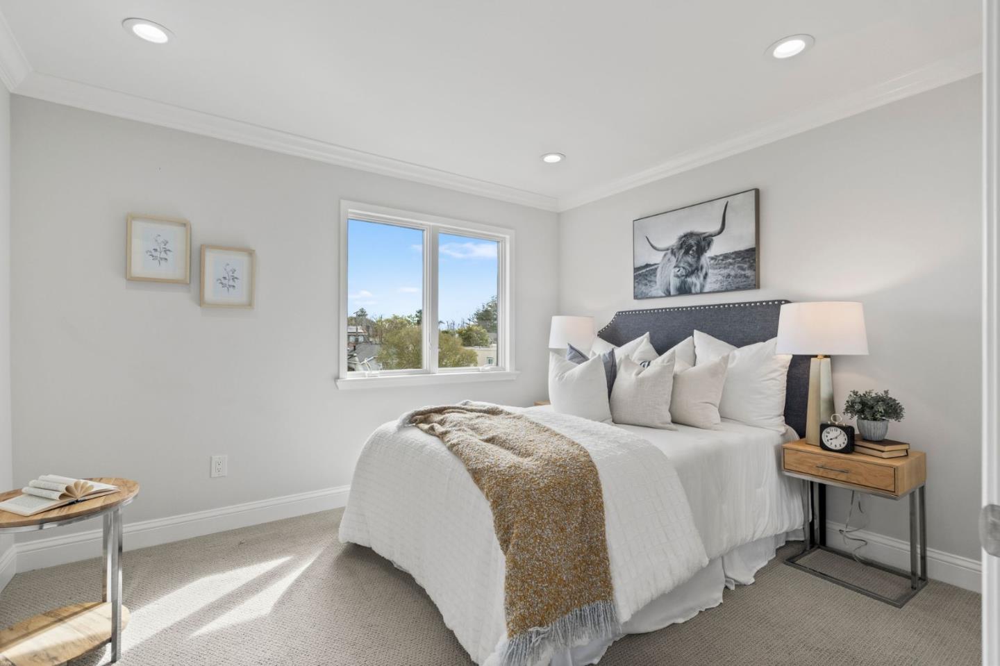 511 Corbitt Drive Burlingame, CA 94010 - Photo 19 of 43 a bedroom with a bed and a window