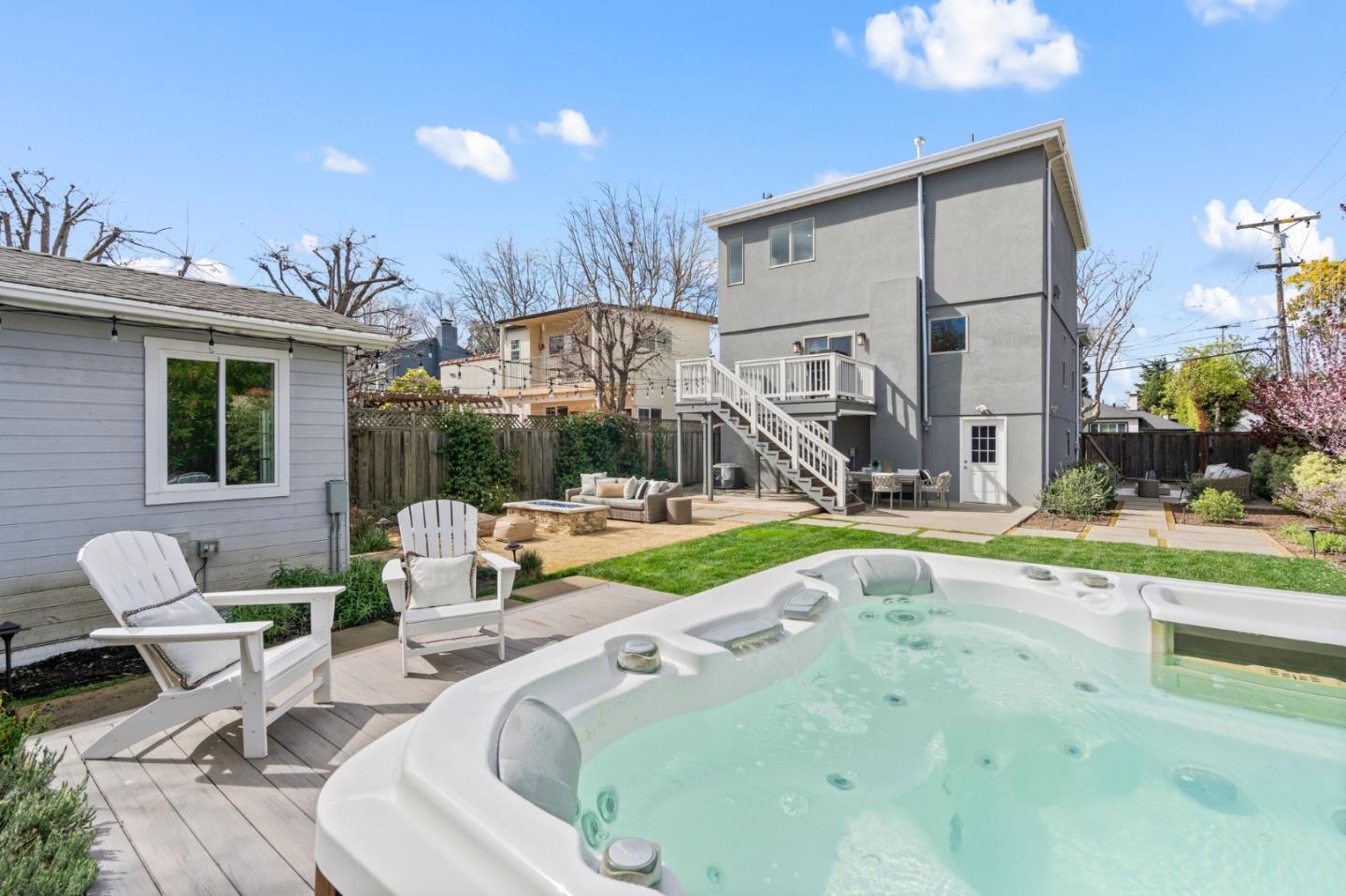 511 Corbitt Drive Burlingame, CA 94010 - Photo 42 of 43 a view of a house with swimming pool and sitting area