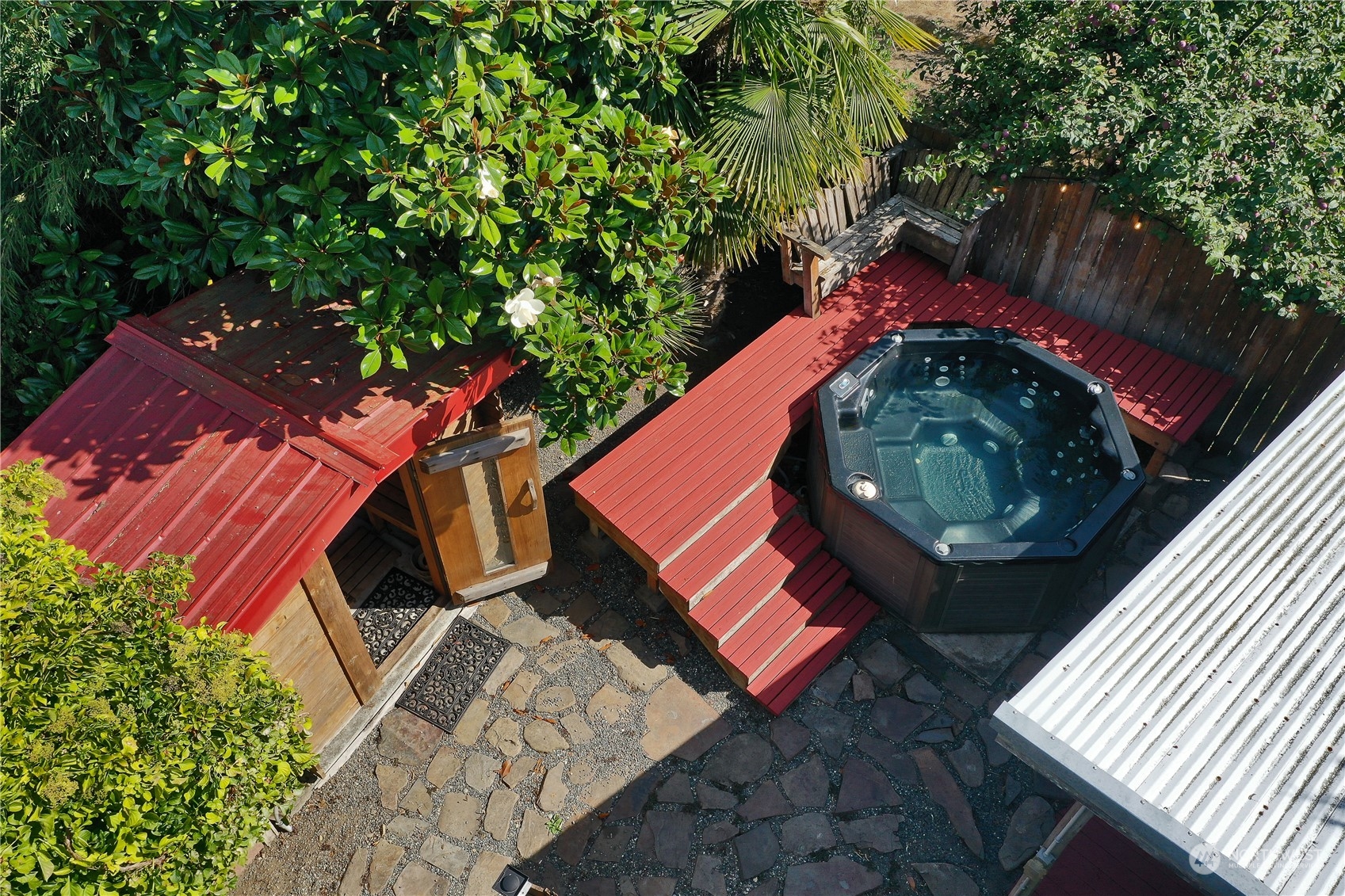 5493 Langley Road Langley, WA 98260 - Photo 23 of 36 a view of a backyard with sitting area