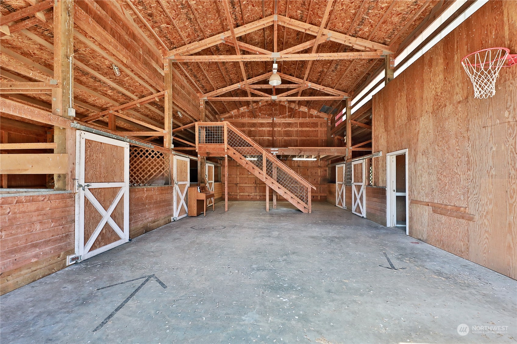 5493 Langley Road Langley, WA 98260 - Photo 28 of 36 a view of an empty room with wooden walls