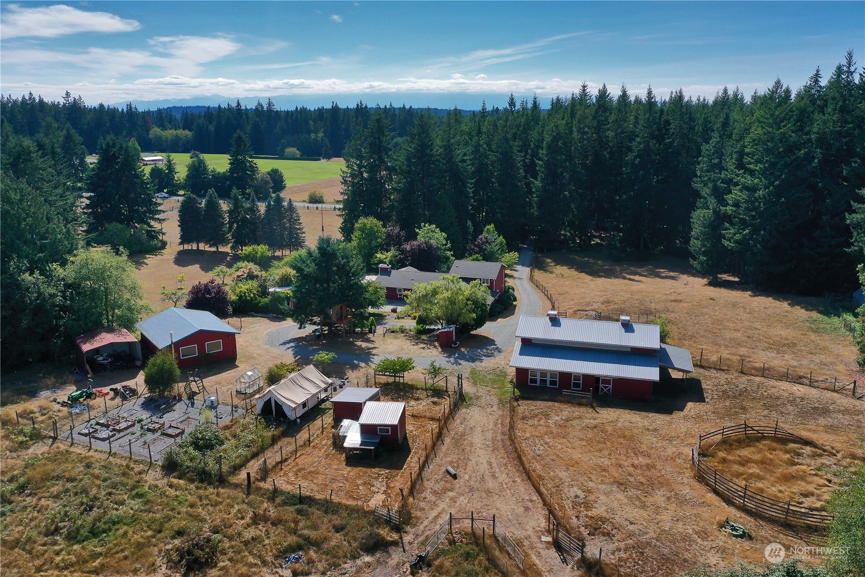 5493 Langley Road Langley, WA 98260 - Photo 35 of 36 a garden view with a seating space