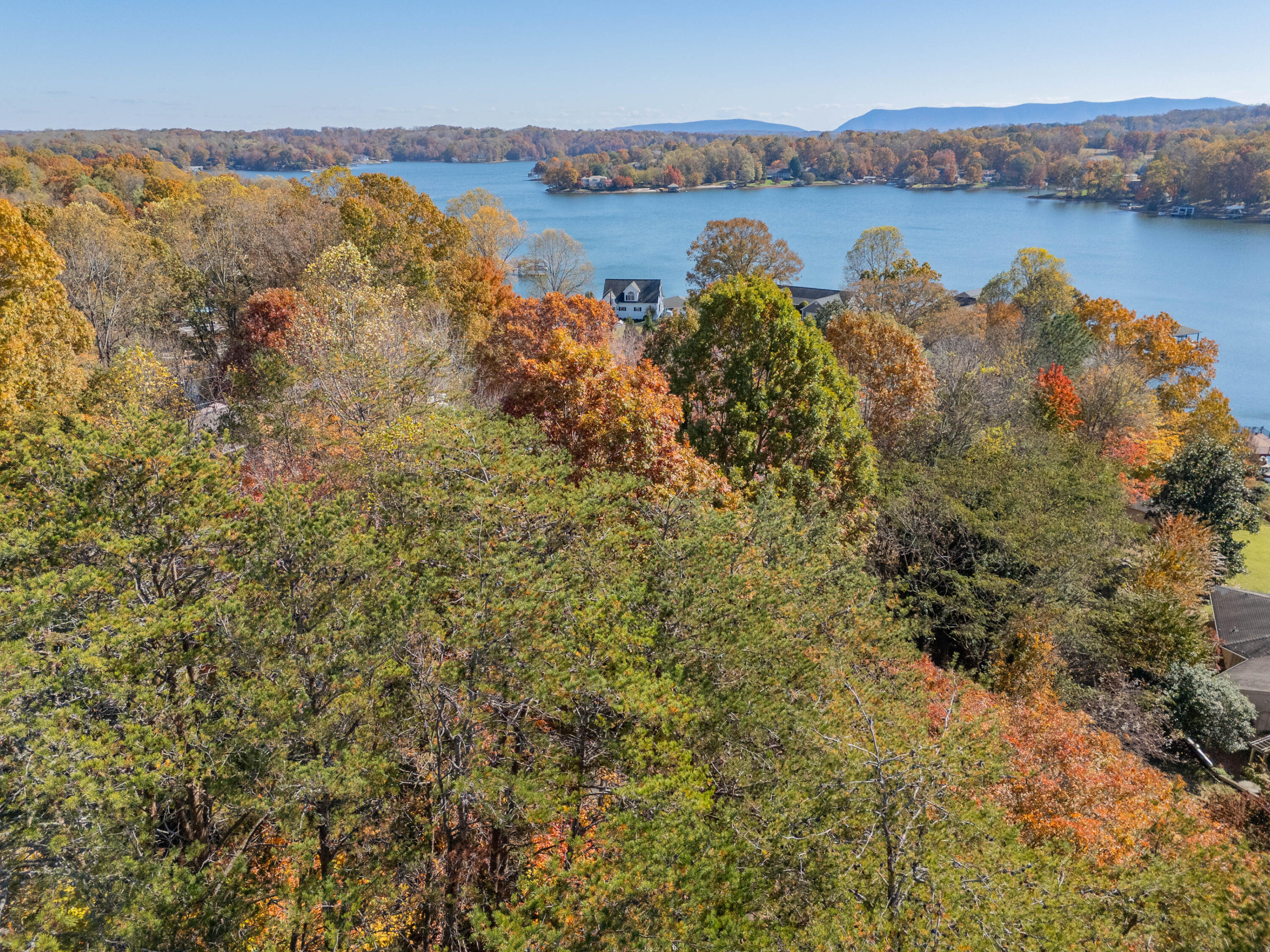 Tbd Lakewood Forest Road Moneta, VA 24121 - Photo 19 of 40 a view of lake with mountain in the background