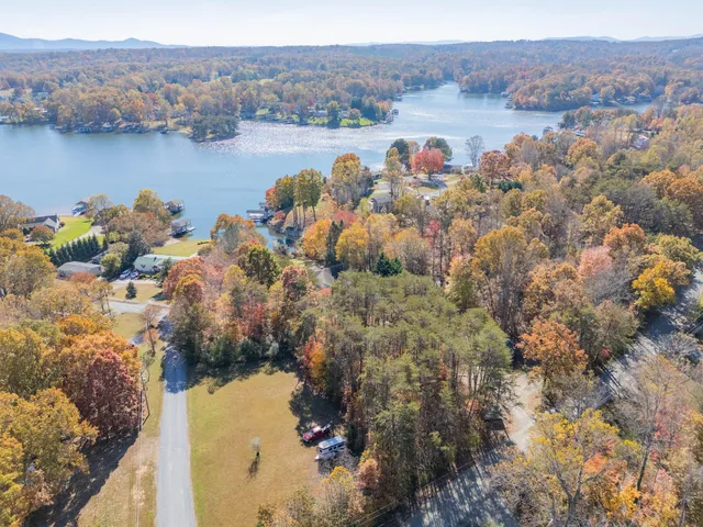 a view of lake and mountain