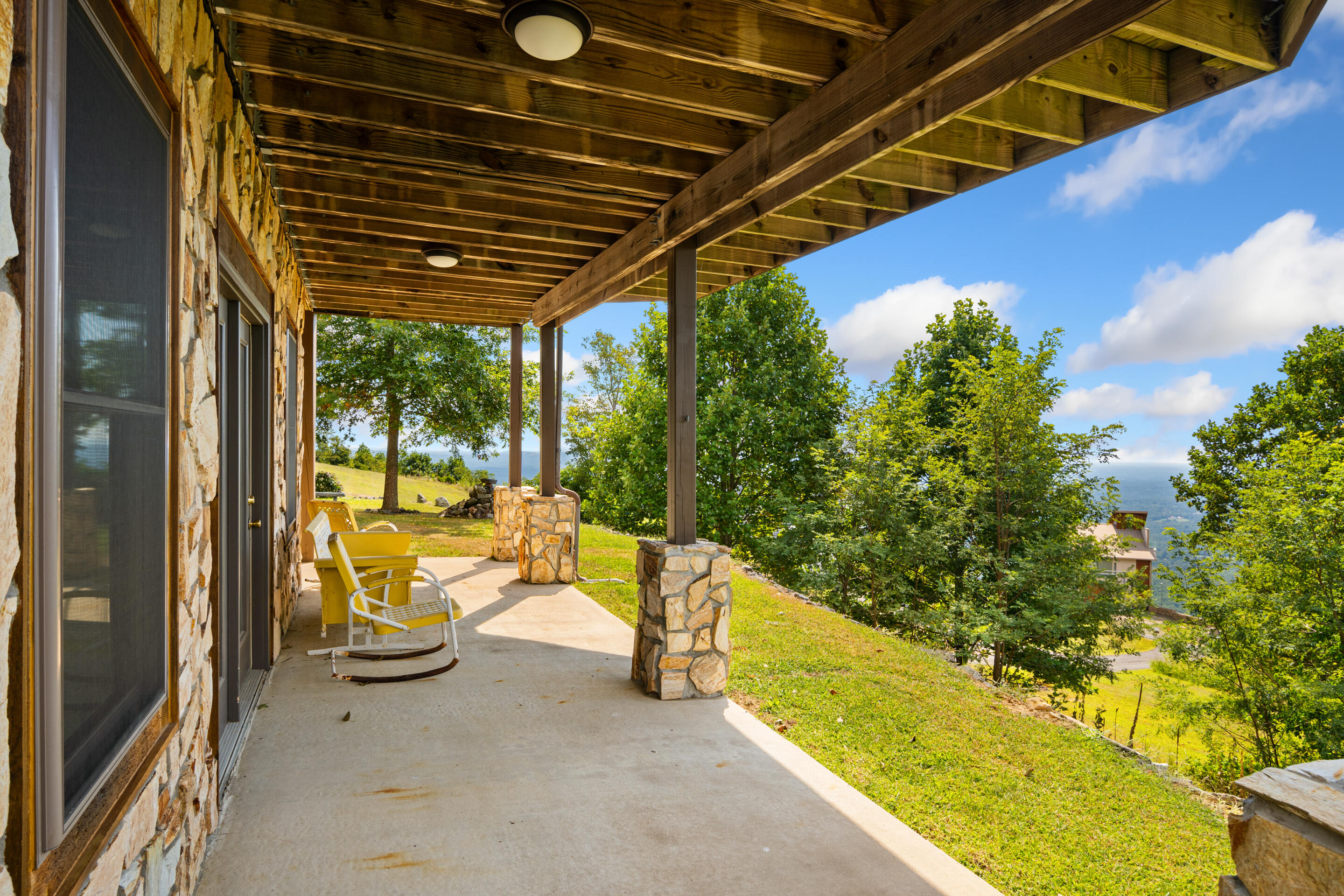 316 Reflections Pt Trail Fancy Gap, VA 24328 - Photo 46 of 78 a view of swimming pool with a patio and garden