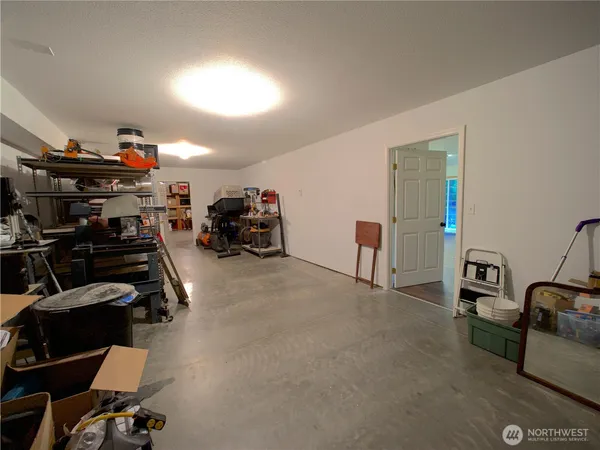 a room with storage and utility room