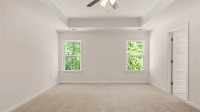 a bathroom with a double vanity sink a and a mirror