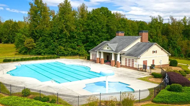 a view of a house with pool