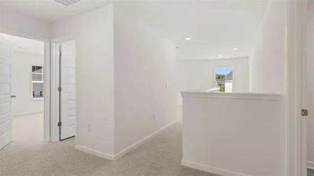 an empty room with closet