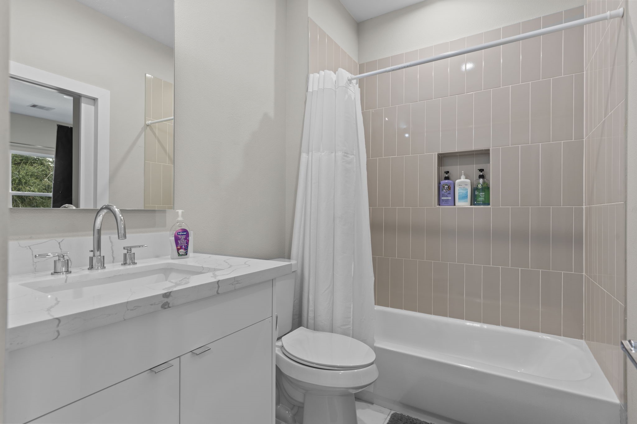 851 Prosper Street Houston, TX 77088 - Photo 46 of 50 a bathroom with a sink toilet and shower