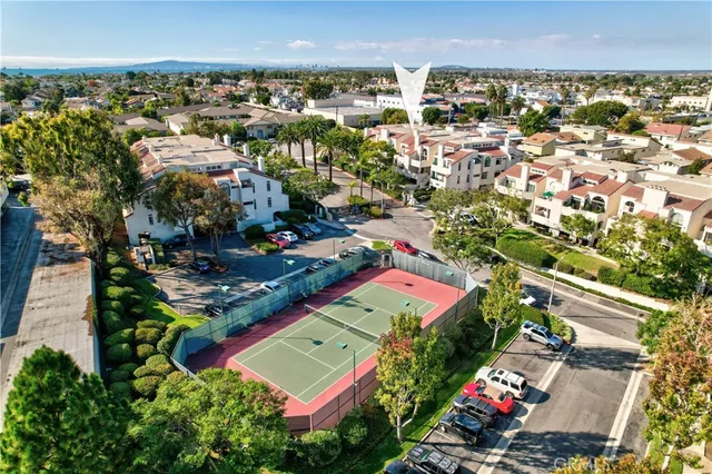 an aerial view of a city