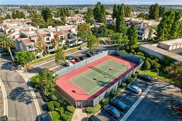 an aerial view of a city