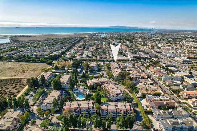 an aerial view of a city