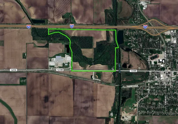 a bird view of a house