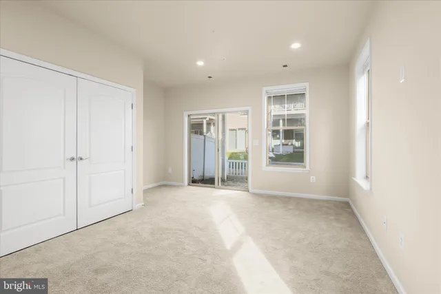 a picture of a bench in a white building