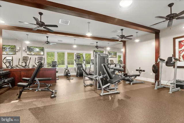 a view of a park with a slide