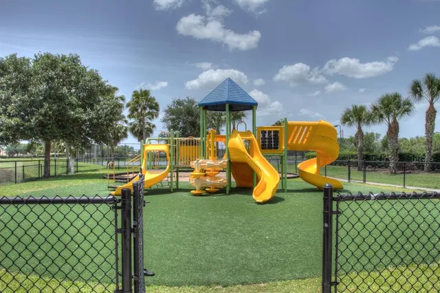 a view of a sign in a garden