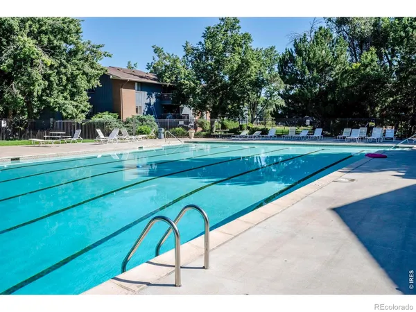 a view of a park with swings