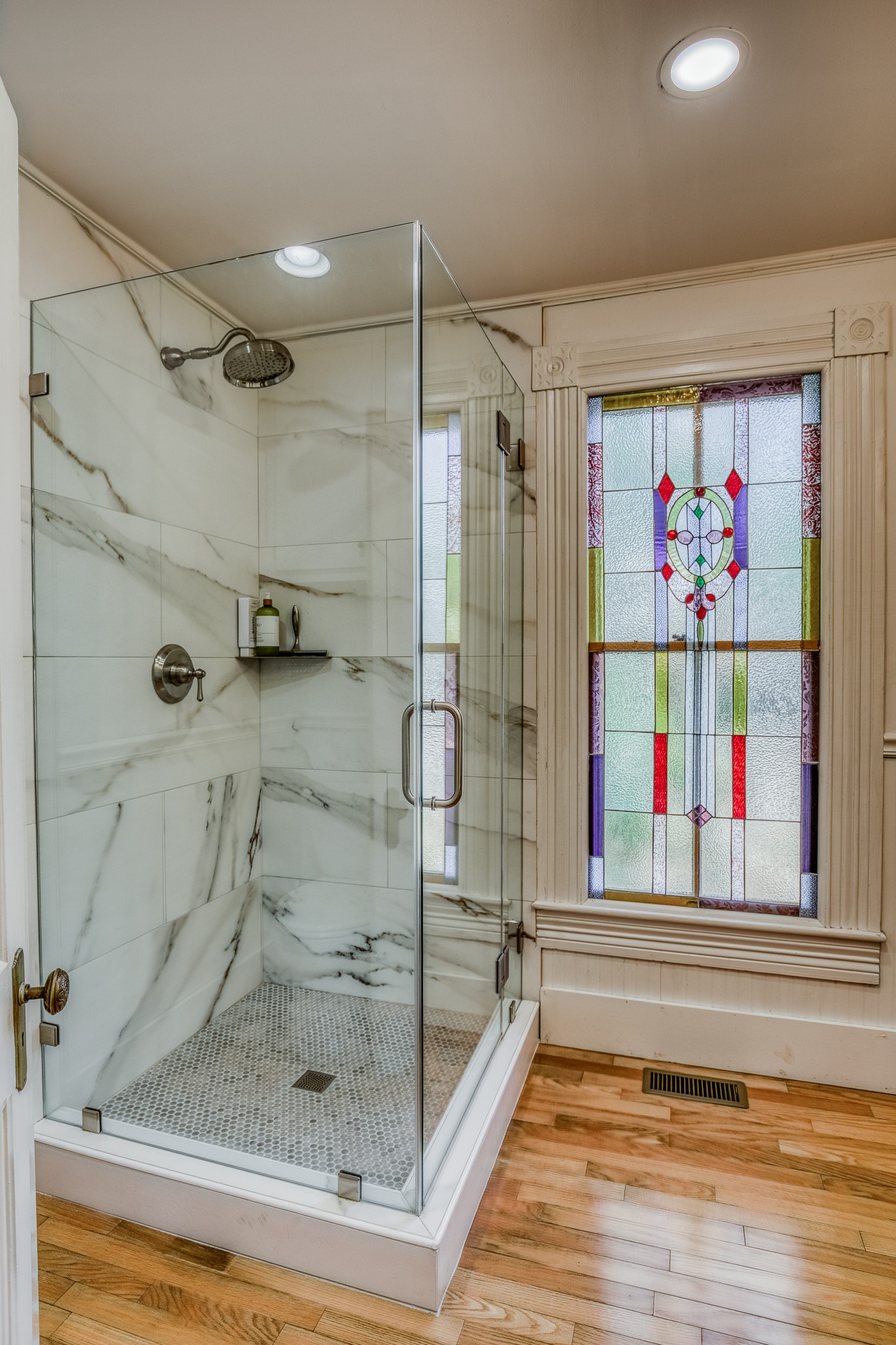 235 Hickory Road New Ulm, TX 78950 - Photo 29 of 43 a bathroom with a shower and a bathtub