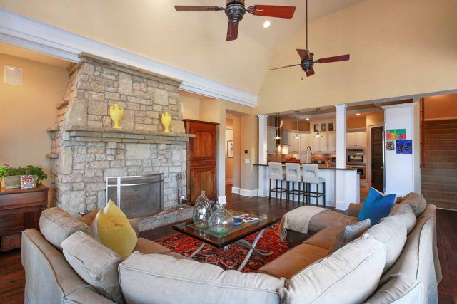 5291 Arkwright Road Macon, GA 31210 - Photo 8 of 24 a living room with furniture and a fireplace