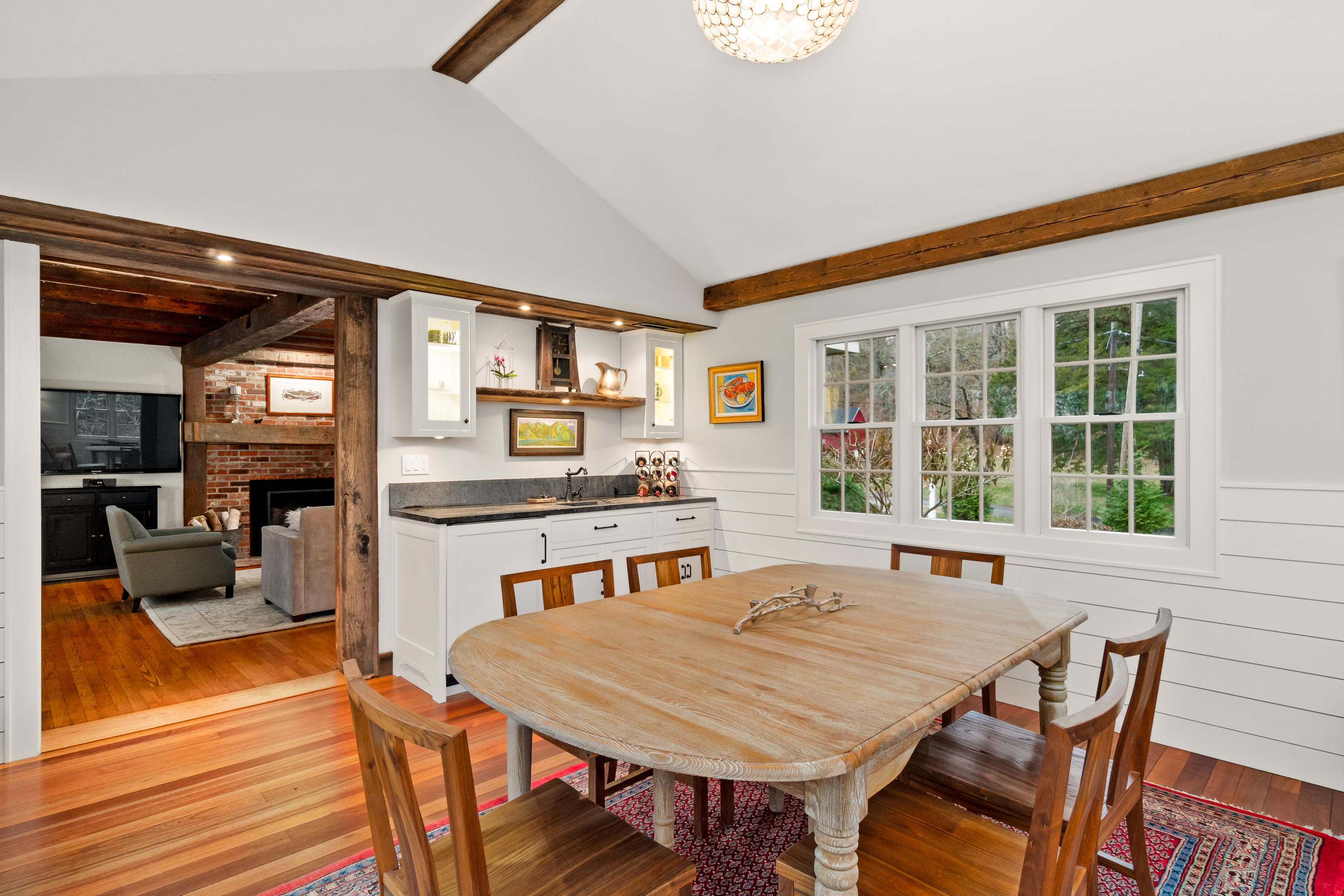 13 Hidden Hill Road Weston, CT 06883 - Photo 7 of 27 Dining Room with wet bar