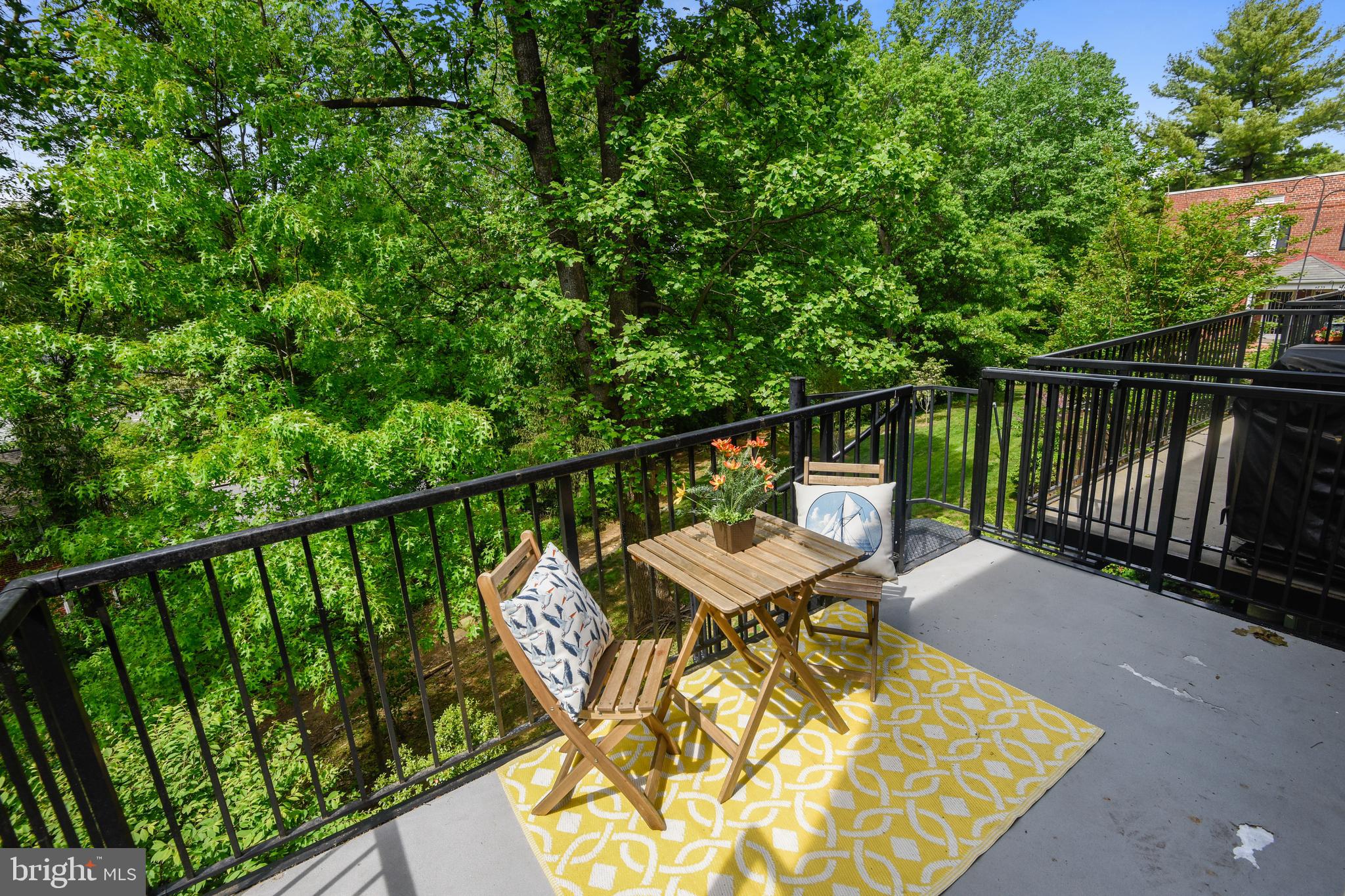 4847 27th Road South Arlington, VA 22206 - Photo 26 of 36 Rear balcony off of dining area