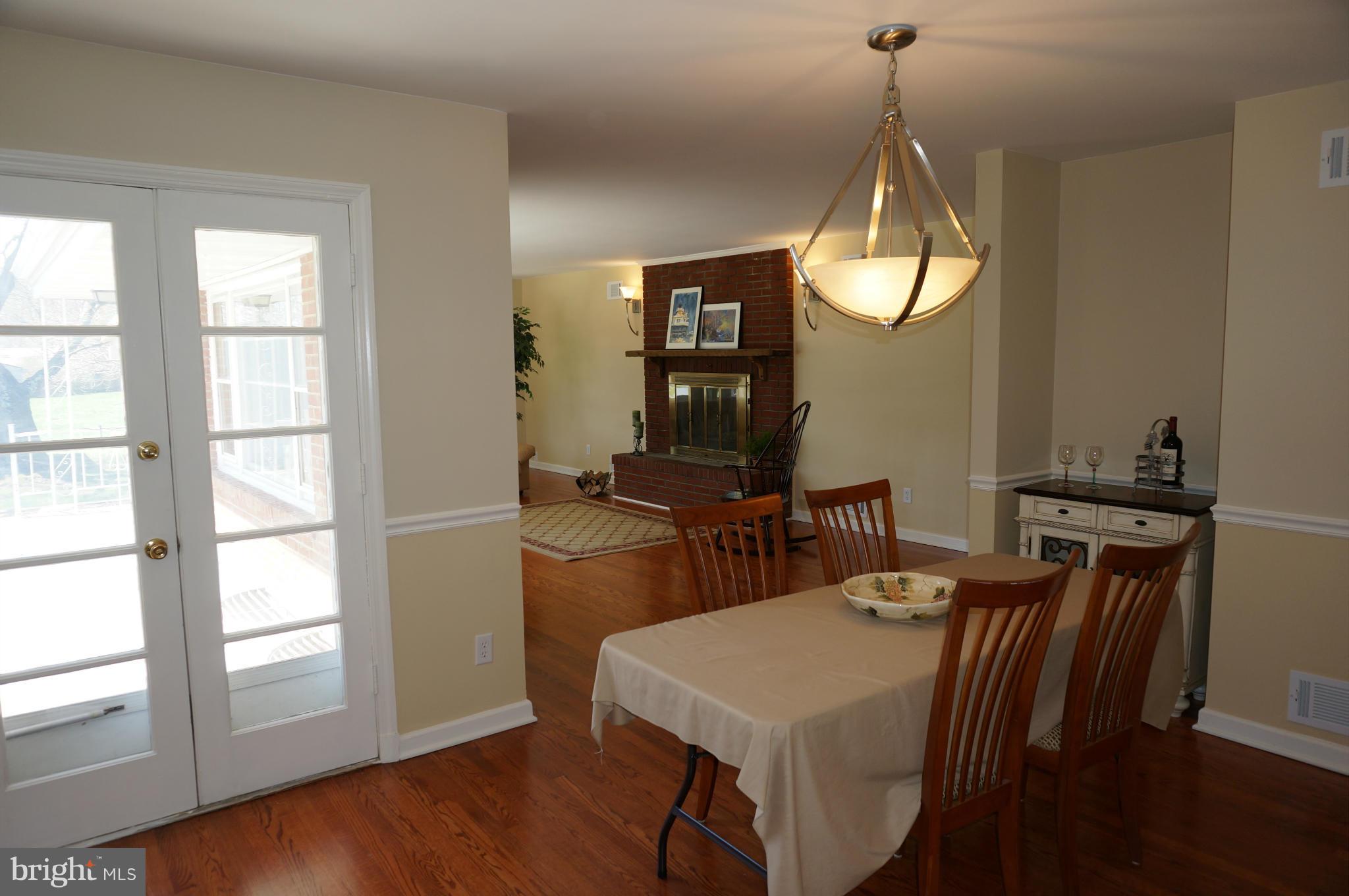 10509 Scaggsville Road Laurel, MD 20723 - Photo 14 of 30 Dining Room with French Doors to Patio