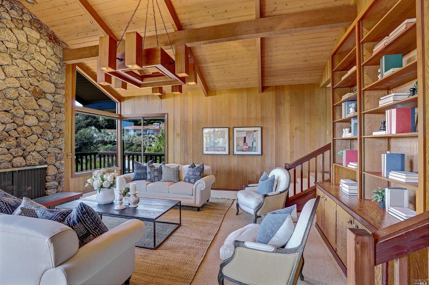 a outdoor living space with patio furniture