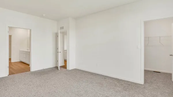 a view of an empty room