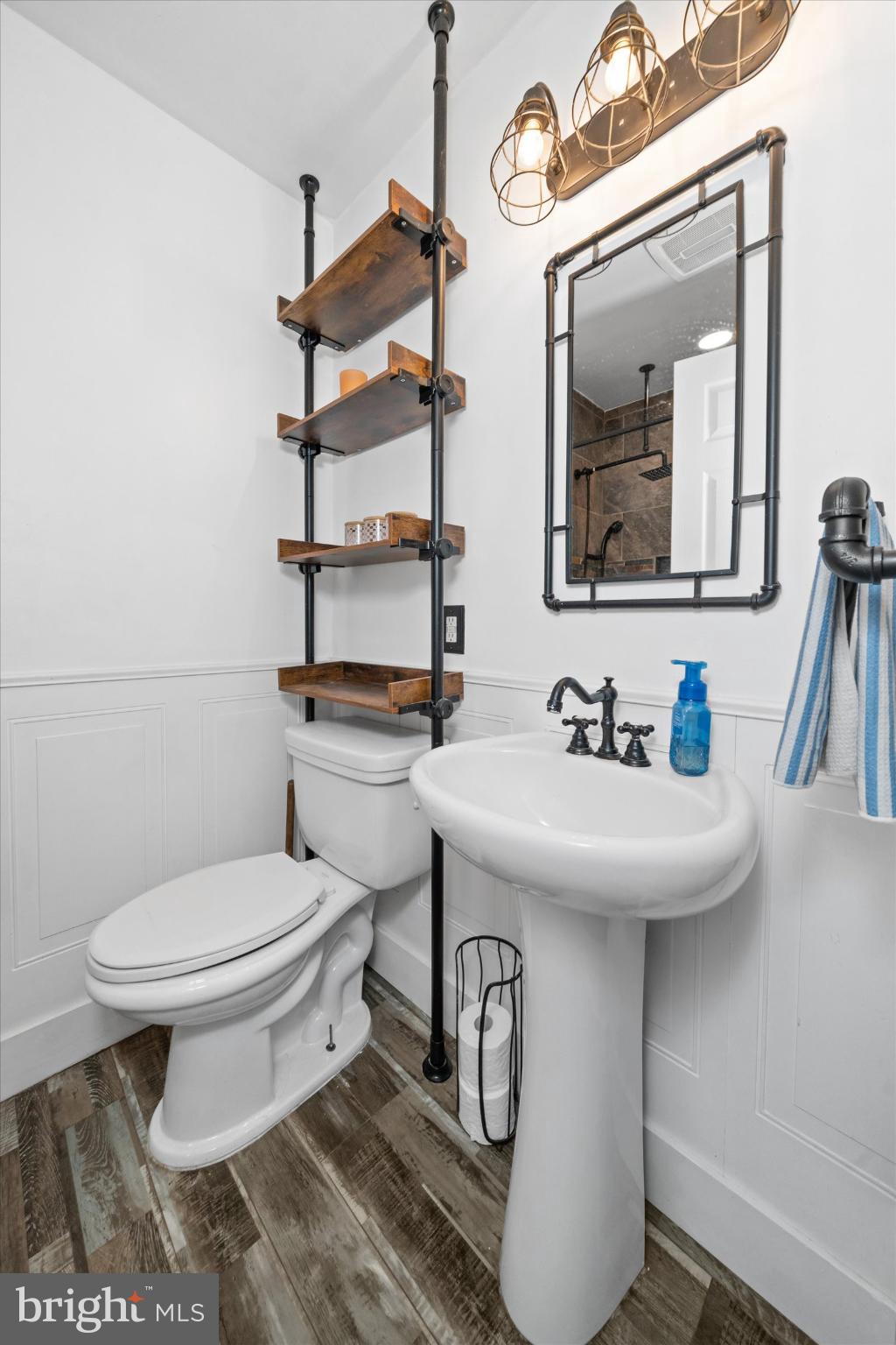 7 2nd Avenue New Castle, DE 19720 - Photo 15 of 44 Chic industrial bathroom with rustic accents.