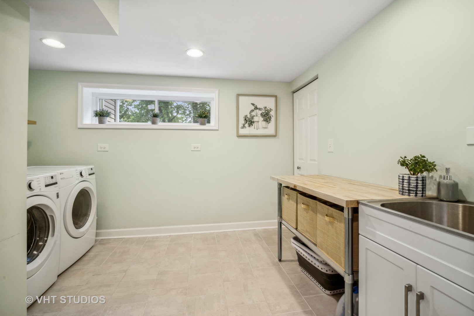 221 West Harrison Road Lombard, IL 60148 - Photo 16 of 24 a view of storage and utility room with washer and dryer