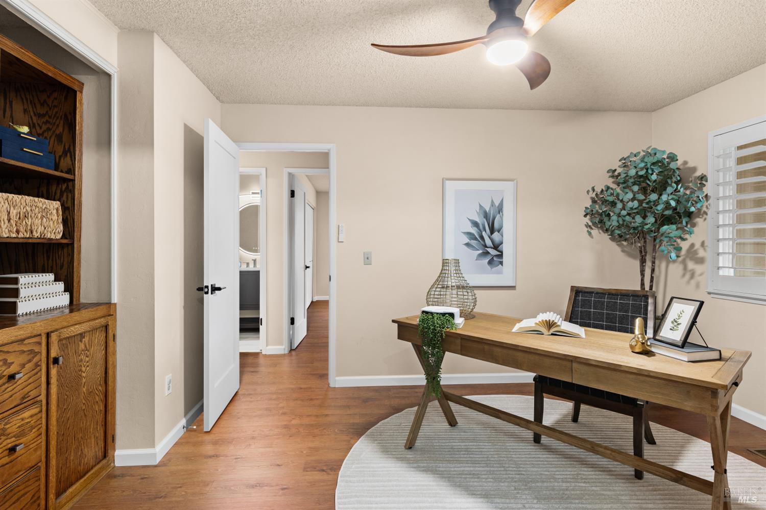 8853 Oak Trail Court Santa Rosa, CA 95409 - Photo 28 of 39 The den is a flexible luxury, serving a sophisticated transition between public living areas and private hallway