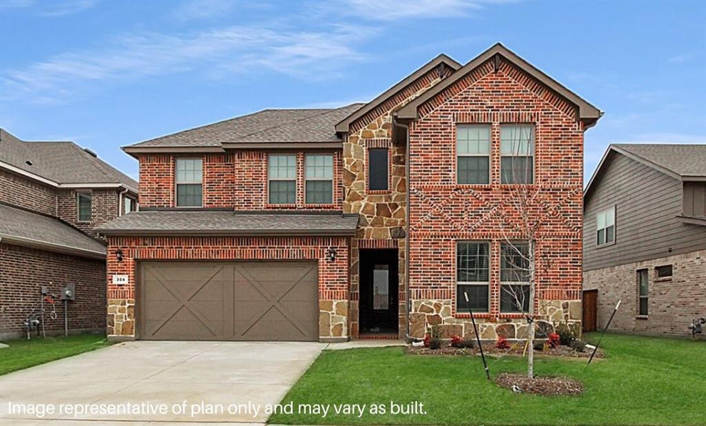 312 Brookhurst Road Little Elm, TX 75068 - Photo 1 of 1 Front of property featuring a front yard and a garage