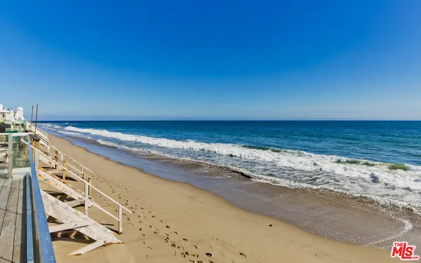 a view of an ocean beach