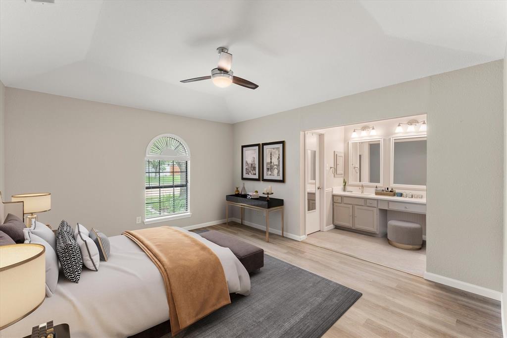 821 Baxter Drive Plano, TX 75025 - Photo 7 of 29 Virtually Staged Master Bedroom